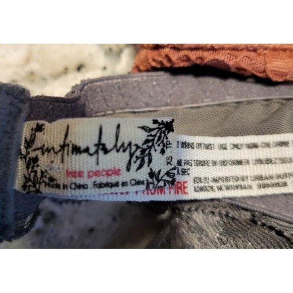 Intimately Free People Lace Bralettes Set Of 2 Gray Brown Size XS - Picture 5 of 7